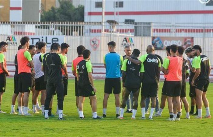 تدريبات بدنية خفيفة للاعبي الزمالك  في صالة الجيمانيزيوم