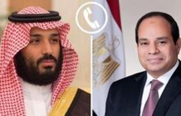 الرئيس السيسي يلتقي اتصال هاتفي من محمد بن سلمان ولي عهد السعودية