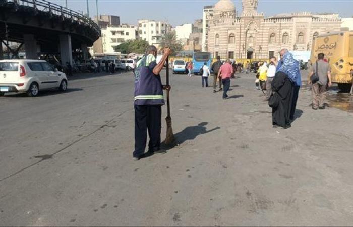 حي الخليفة يقوم بحملة لرفع كفاءة النظافة بميدان السيدة عائشة