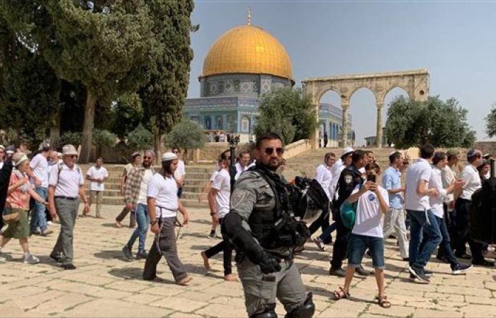 مستوطنون يقتحمون المسجد الأقصى بحماية شرطة الاحتلال الإسرائيلي