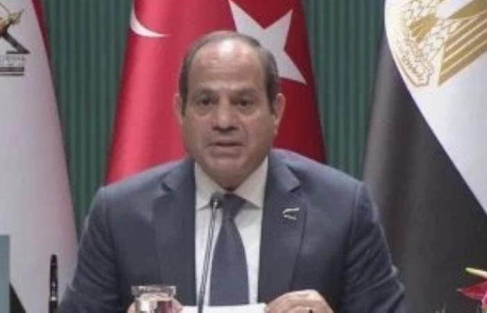 الرئيس السيسي: موقف مصرى تركى ثابت بضرورة وقف إطلاق النار فى قطاع غزة