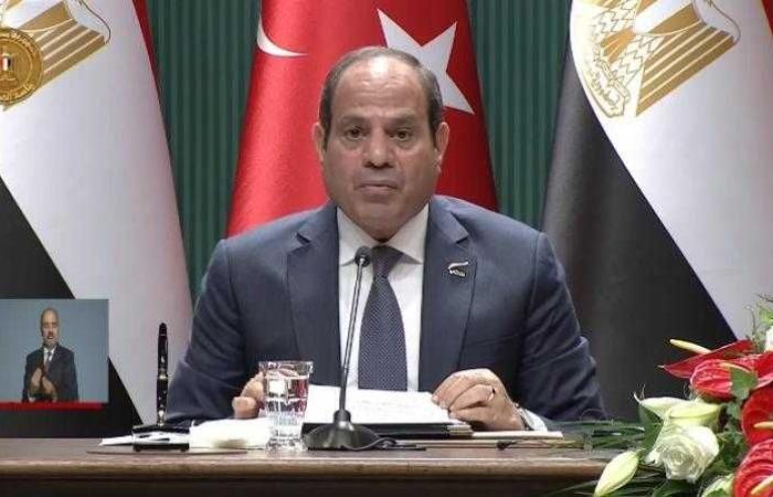 الرئيس السيسي: العلاقات التجارية والاستثمارية مع تركيا شهدت نموا كبيرا