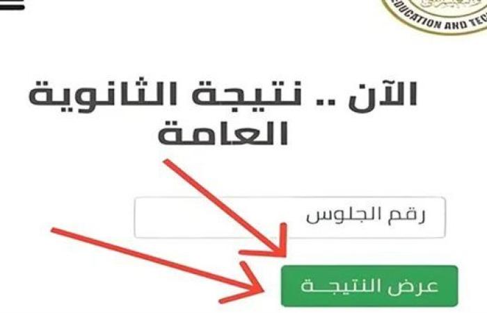 رابط نتيجة الثانوية العامة الدور الثانى