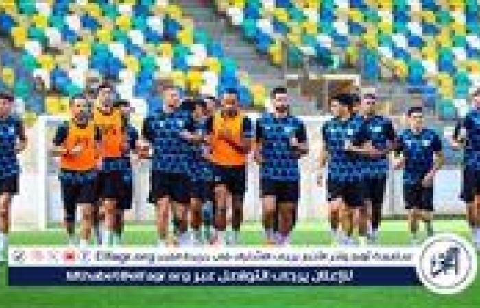 المصري يؤدي مرانه الأساسي على ملعب شهداء بنينا استعدادًا لمباراة الهلال الليبي بالكونفدرالية