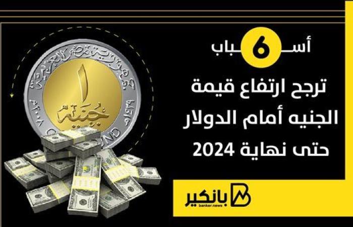 6 أسباب ترجح ارتفاع قيمة الجنيه أمام الدولار حتى نهاية 2024