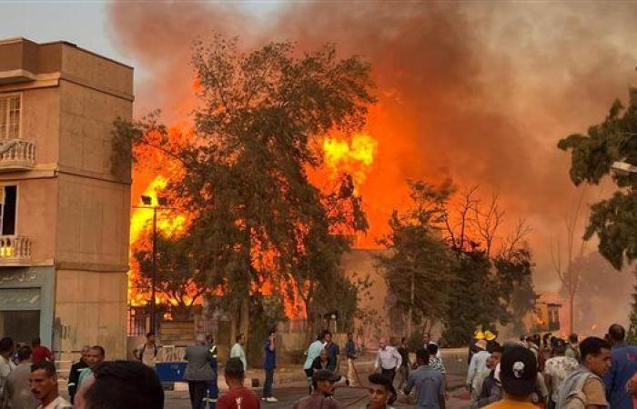 منهم "حق عرب وجعفر العمدة وجودر".. النيران تلتهم ديكورات مسلسلات رمضان بمدينة الإنتاج