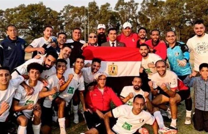 منتخب مصر للميني فوتبول أول المتأهلين لكأس العالم عقب الفوز على الكاميرون